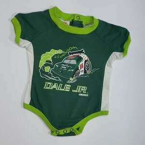 Baby Dale‎ Jr. Racing Onsie 0-3 months Nascar Green